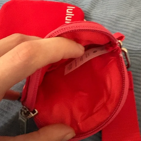 lululemon Red Zip Pouch and Keychain Strap Set - Picture 4 of 7